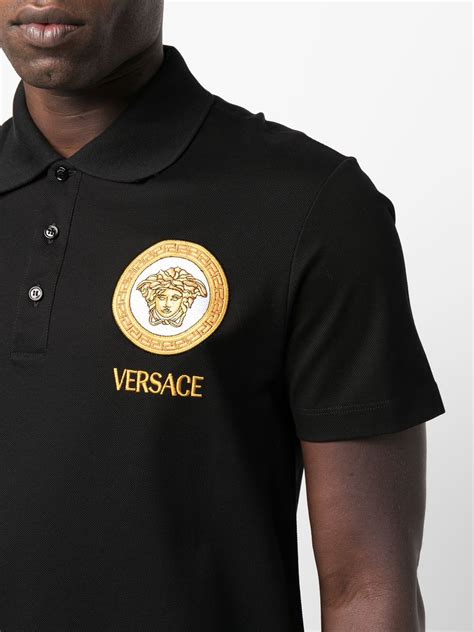 versace black polo|Versace polo shirts for men.